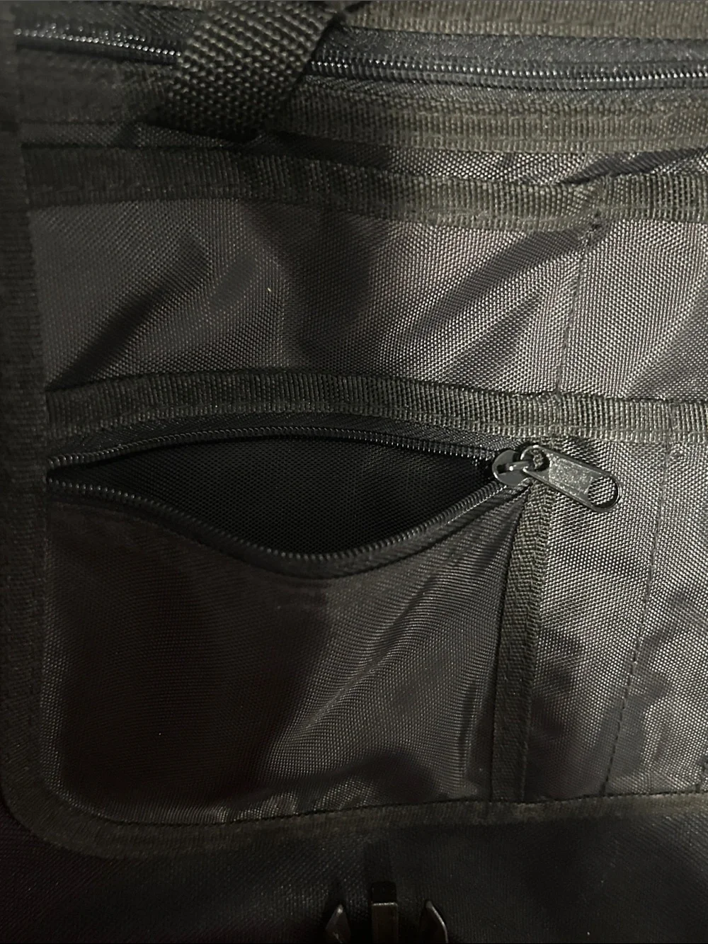 Harley-Davidson Black Canvas Messenger with Orange Logo